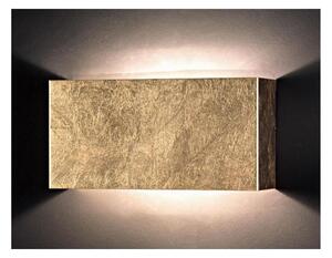 LEI P LAMPADA DA PARETE IN METALLO DECORATO FOGLIA ORO O FOGLIA ARGENTO LED 20W LUCE 3000K O 4000K