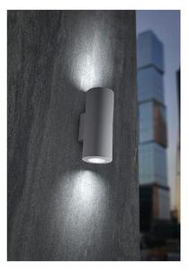 FRANCA 90 2 LUCI APPLIQUE DA ESTERNO BIEMISSIONE IP55 RESINA BIANCA,GRIGIA O NERA MODERNA FUMAGALLI