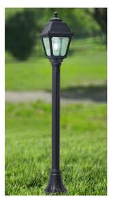 MIZAR MARY PALO DA GIARDINO IN RESINA NERA ALTEZZA CM 108 IP55 VETRO TRASPARENTE MADE IN ITALY FUMAGALLI