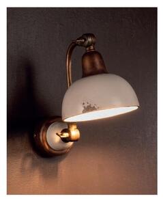 APPLIQUE IN OTTONE E CERAMICA DECORATA A MANO CON DOPPIO SNODO MADE IN ITALY DELLA IMAS