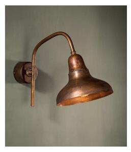 LAMPADA DA PARETE IN OTTONE ANTICATO STILE RUSTICO MADE IN ITALY DELLA IMAS