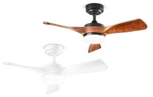 SIRIO VENTILATORE 3 PALE D90 CM LUCE LED 18W 2 COLORI CCT 3000-4000-6000K TELECOMANDO INCLUSO