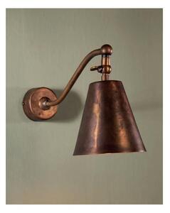 LAMPADA DA PARETE IN OTTONE ANTICATO CON SNODO IN STILE RUSTICO MADE IN ITALY DELLA IMAS