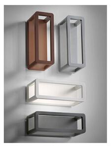 SHELL LAMPADA DA PARETE DA ESTERNO IP65 ALLUMINIO 4 COLORI LED 9,5W LUCE 3000K MODERNA