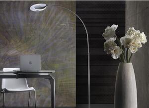 ARCH LAMPADA DA TERRA ORIENTABILE IN METALLO BIANCO O NERO LED 25W LUCE 3000K ALTEZZA CM 210 MODERNA