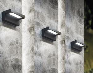 CORNER APPLIQUE ORIENTABILE DA ESTERNI IP65 IN ALLUMINIO BIANCO O NERO LED 18W LUCE 3000K MODERNA