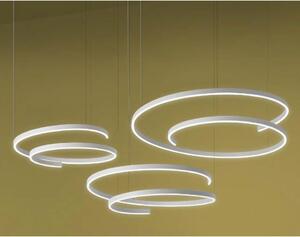 ELIX LAMPADARIO A SOSPENSIONE CIRCOLARE BIANCO IN 3 MISURE CON LED INTEGRATO DIMMERABILE MODERNO