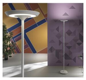 ELLA LAMPADA DA TERRA ALTEZZA CM 180 IN METALLO BIANCO O NERO LED 25W LUCE 3000K DIMMERABILE MODERNA