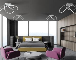 DIZZY PLAFONIERA MODERNA 3 MISURE LED INTEGRATO DIMMERABILE METALLO COLORE BIANCO