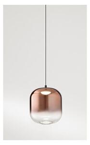 8157 HUNTER SOSPENSIONE SINGOLA A LED 5W LUCE 3000K CON BASE NERA E DIFFUSORE IN VETRO DI 4 COLORI (8215) MODERNA