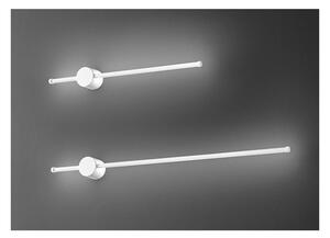 CLOCK APPLIQUE LINEARE 2 MISURE ALLUMINIO NERO O BIANCO IP 54 LED INTEGRATO LUCE 3000K DESIGN MODERNO