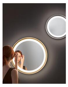 MIRO PLAFONIERA APPLIQUE CON INTERNO A SPECCHIO LED INTEGRATO LUCE 3000K DIMMERABILE 2 MISURE ORO O TITANIO
