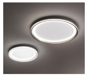 EDGE PLAFONIERA BIANCA O GRIGIA BIEMISSIONE DI LUCE 2 MISURE LED INTEGRATO LUCE 3000K MODERNA