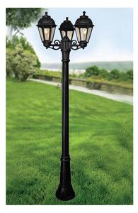 GIGI BISSO SABA LAMPIONE 3 LUCI H210 CM IP55 IN RESINA BIANCA O NERA ANTI SALSEDINE CLASSICO