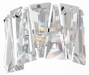 PUNTES APPLIQUE BRILLANTE IN CRISTALLO CON STRUTTURA CROMO O ORO LAMPADINA ATTACCO E14