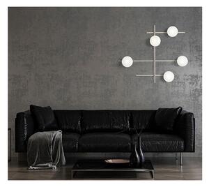 MIKADO APPLIQUE PLAFONIERA 5 LUCI ORIENTABILE NERA O CIPRIA DIFFUSORI IN VETRO LAMPADINE G9