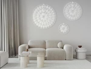 LAFRA LAMPADA DA PARETE CIRCOLARE 3 MISURE LED INTEGRATO LUCE 2700-3000K NERA O CROMO MODERNA