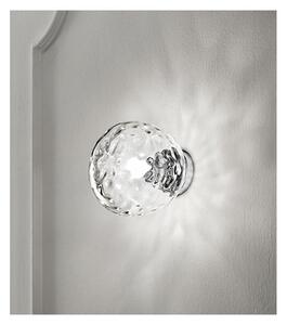 SKIN LAMPADA DA PARETE D20 CM CON DIFFUSORE IN VETRO TRASPARENTE CON LAMPADINA ATTACCO E27 MODERNA