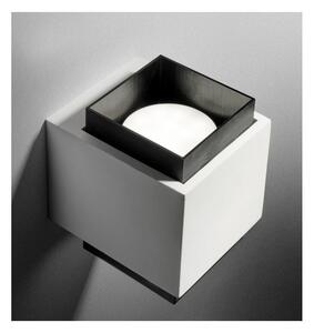 SYME APPLIQUE QUADRATA IN GESSO CON CORNICE IN ALLUMINIO DI 4 COLORI BIEMISSIONE LAMPADINA ATTACCO GX53
