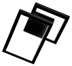 CROSS PLAFONIERA BIANCA O NERA 3 MISURE LED INTEGRATO LUCE CCT 3000K-4000K-6000K DIMMERABILE MODERNA