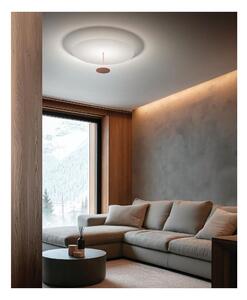 STILO PLAFONIERA BIANCA D34 CM CON DIFFUSORE IN 5 COLORI LED 15W LUCE 2700K E 3000K DESIGN MODERNO