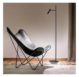 GAMBO PIANTANA MODERNA H150 CM CON FARETTO ORIENTABILE IN ALLUMINIO NERO LED 14W LUCE 3000K
