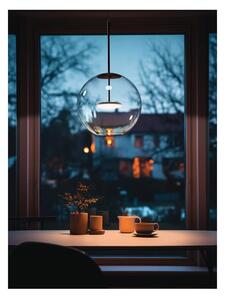 CRISTALBOLLA LAMPADARIO A SOSPENSIONE IN VETRO D34 CM LED 17W LUCE 2700K-3000K 5 COLORI MODERNO LINEA LIGHT