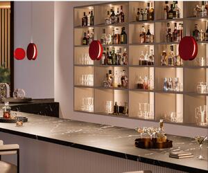 YO-YO SOSPENSIONE SINGOLA D25 CM IN ALLUMINIO 4 COLORI LED 16W LUCE 2700K-3000K MADE IN ITALY MODERNA
