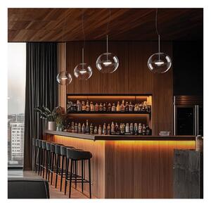 CRISTALBOLLA LAMPADARIO A SOSPENSIONE IN VETRO D24 CM LED 10W LUCE 2700K-3000K 5 COLORI MODERNO LINEA LIGHT