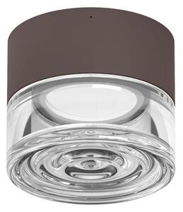 HORUS CONCENTRIC LAMPADA ROTONDA D12.6 CM CON VETRO FUME,AMBRA O TRASPARENTE LED 11W LUCE 3000K IP65