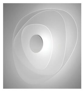 JOINT APPLIQUE OVALE MODERNA IN METALLO BIANCO LED 19W LUCE 2700K E 3000K MADE IN ITALY LINEA LIGHT
