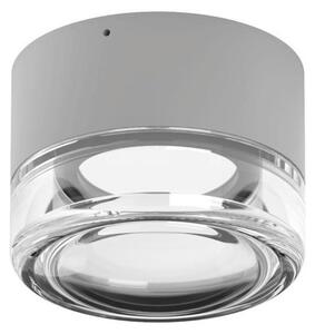 HORUS PLAIN PLAFONIERA APPLIQUE ROTONDA D12.6 CM CON VETRO FUME,AMBRA O TRASPARENTE LED 11W LUCE 3000K IP65