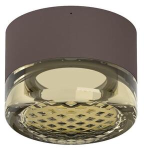 HORUS TEXTURED LAMPADA ROTONDA D12.6 CM CON VETRO FUME,AMBRA O TRASPARENTE LED 11W LUCE 3000K IP65