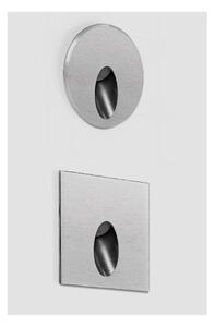 QUARA SEGNAPASSO DA INTERNO NICHEL ROTONDO O QUADRATO IP44 LED 2W LUCE 3000K MADE IN ITALY