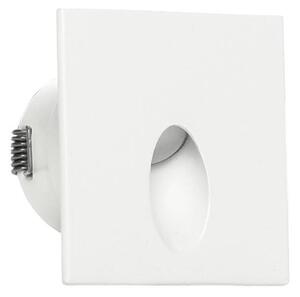 QUARA SEGNAPASSO QUADRATO DA ESTERNO IP65 ALLUMINIO 2 COLORI LED 2,7W LUCE 3000K MADE IN ITALY