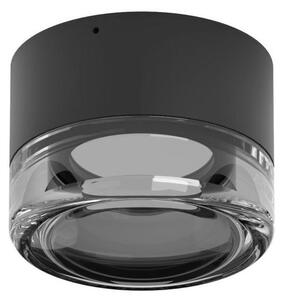 HORUS PLAIN PLAFONIERA APPLIQUE ROTONDA D12.6 CM CON VETRO FUME,AMBRA O TRASPARENTE LED 11W LUCE 3000K IP65