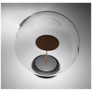 ROLLING SKY LAMPADA DA GIARDINO CON SFERA D40 CM IP65 LED 17W LUCE 2700K-3000K NERA O MARRONE MADE IN ITALY