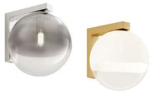 BERRY APPLIQUE A SFERA D15 CM IN METALLO CROMO O ORO LAMPADINA ATTACCO G9 DESIGN MODERNO