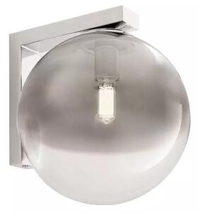 BERRY APPLIQUE A SFERA D18 CM IN METALLO CROMO LAMPADINA ATTACCO E27 DESIGN MODERNO