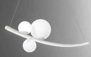 ALTALENA SOSPENSIONE LAMPADARIO BIANCA LED DIMMERABILE 48W 4800LM DI ONDALUCE
