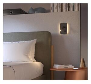 QUDA APPLIQUE RETTANGOLARE LUCE ORIENTABILE PORTE USB LED 6W+3W LUCE 2700K O 3000K IN ALLUMINIO 5 COLORI