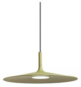 KAI SOSPENSIONE SINGOLA A LED CON PIATTO IN 2 MISURE LUCE 3000K METALLO 5 COLORI MODERNA