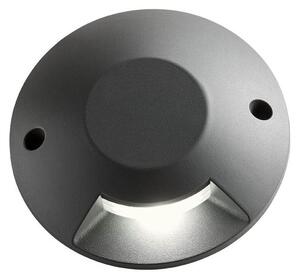 XPUCK 1L SEGNAPASSO DA INCASSO ROTONDO IP67 LED 6W LUCE 3000K-4000K ALLUMINIO FINITURA ANTRACITE