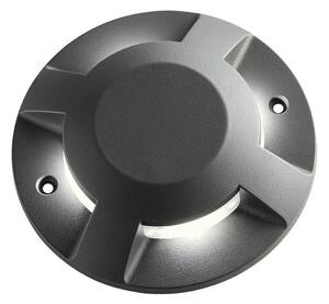 XPUCK 4L SEGNAPASSO DA INCASSO ROTONDO IP67 LED 12W LUCE 3000K-4000K IN ALLUMINIO ANTRACITE