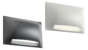 SLOT SEGNAPASSO DA ESTERNO IP65 LED 5W LUCE 2700K-3000K ALLUMINIO BIANCO O ANTRACITE MODERNO