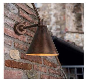 LAMPADA DA PARETE PER ESTERNI IN OTTONE INVECCHIATO IP23 PRODOTTO IN ITALIA DALLA IMAS