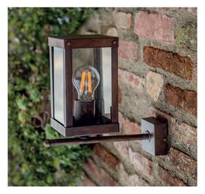 LAMPADA DA PARETE PER ESTERNI A LANTERNA IN OTTONE INVECCHIATO IP44 MADE IN ITALY DELLA IMAS FIRENZE