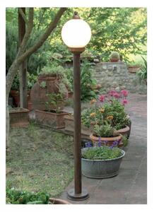 LAMPIONE DA GIARDINO 2 MISURE IN OTTONE INVECCHIATO CON SFERA OPALE IP44 MADE IN ITALY DELLA IMAS