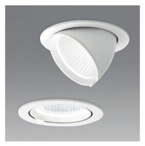 FARETTO DA INCASSO ORIENTABILE 2 MISURE LED 20W-40W LUCE 3000K-4000K ALLUMINIO BIANCO DESIGN MODERNO