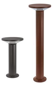 PALETTO DA GIARDINO 2 MISURE LED 12W LUCE 3000K-4000K IP65 ALLUMINIO ANTRACITE E MARRONE GEA LUCE